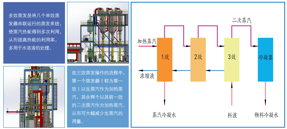 多效強制循環(huán)蒸發(fā)器 多效強制循環(huán)蒸發(fā)器